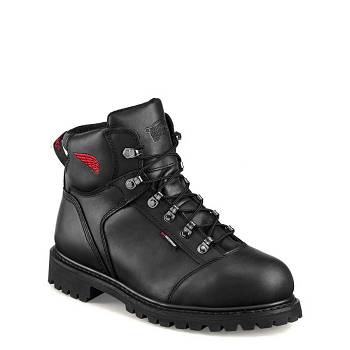 Red Wing TruWelt 6-inch Safety Toe - Cierne Nepremokave Topanky Panske, RW096SK